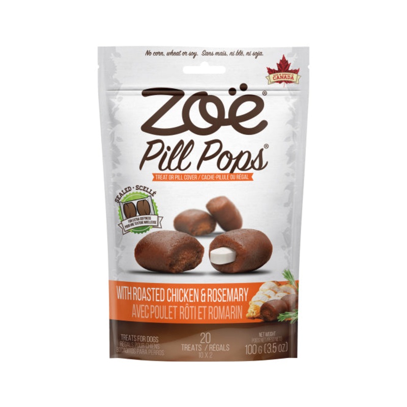 Zoe Pill Pockets for Dogs & Cats - Roasted Chicken & Rosemary 3.5oz