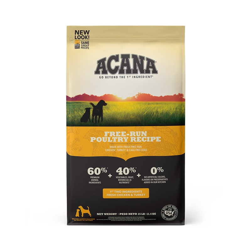 Acana Heritage Free Run Poultry Dry Dog Food 25lb