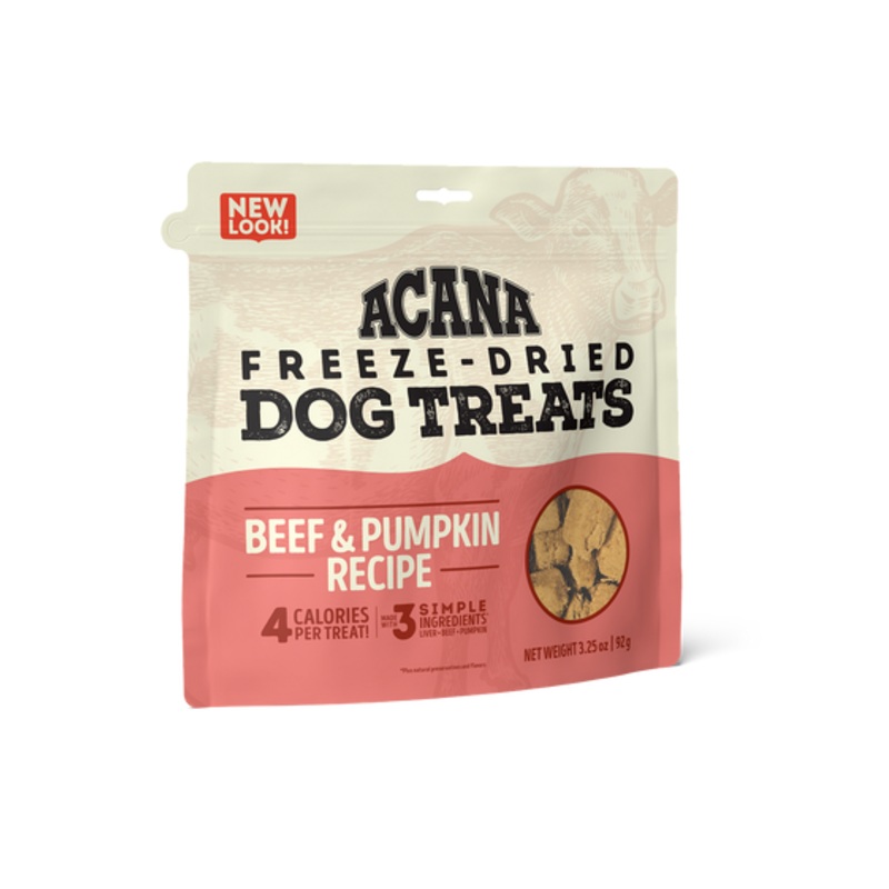 Acana Singles Beef & Pumpkin Freeze-Dried Dog Treats 3.25oz