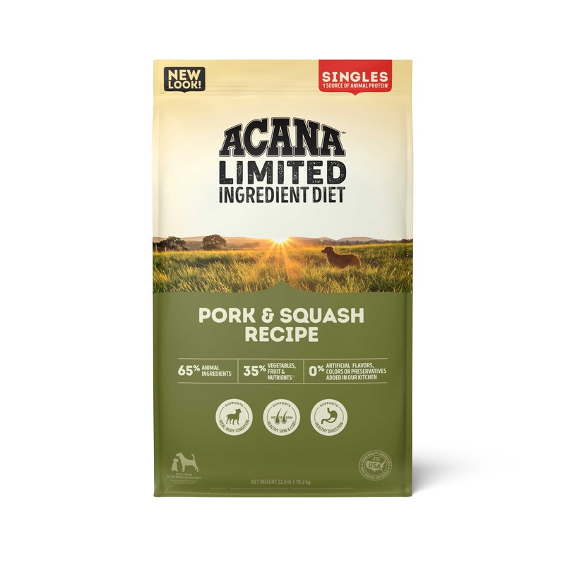 Acana Singles - Pork & Squash Dry Dog Food 22.5lb