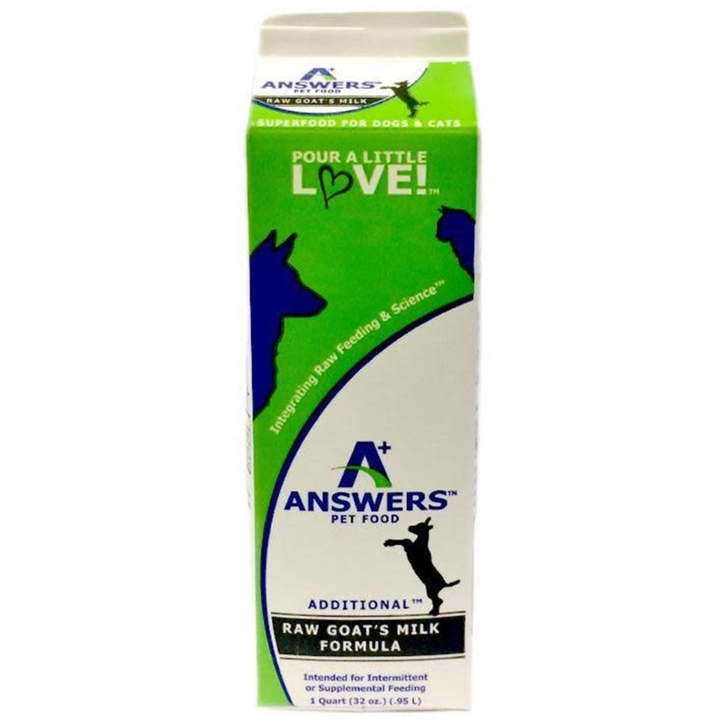Answers Pet Food Fermented Raw Goat Milk for Dogs & Cats 16oz
