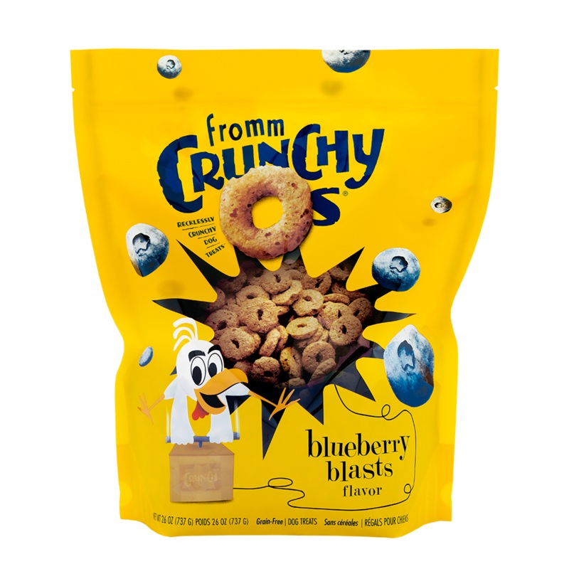 Fromm Crunchy O's Blueberry Blasts Dog Treats 26oz