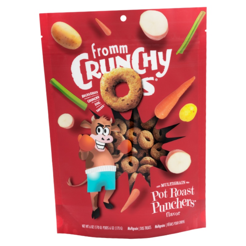 Fromm Crunchy O's Pot Roast Punchers Dog Treats 6oz