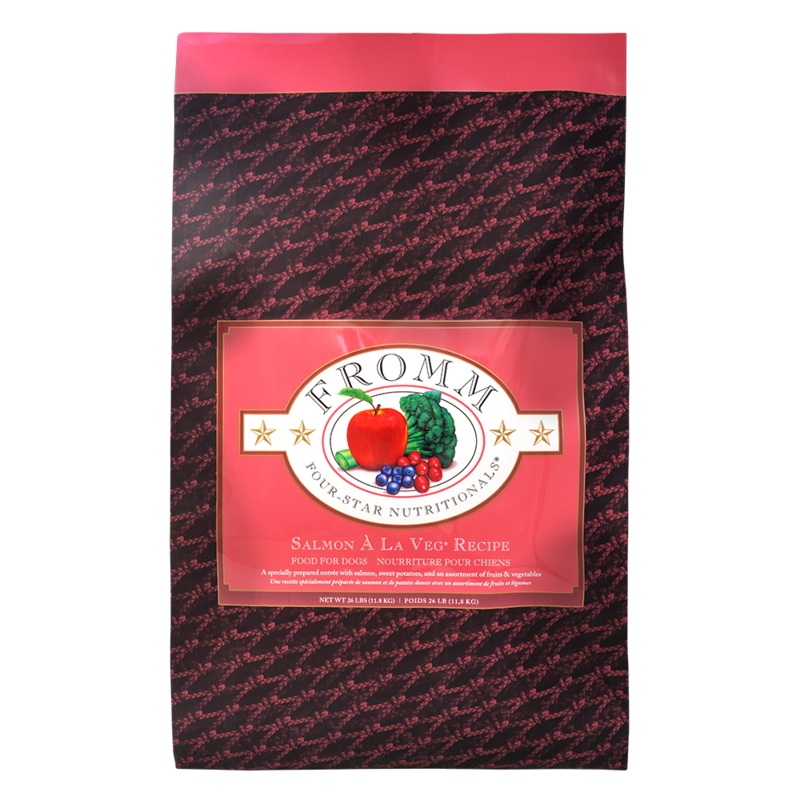 Fromm Four Star Salmon A La Veg Dry Dog Food 26lb