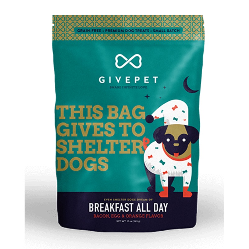 GivePet Breakfast All Day Dog Treats 12oz