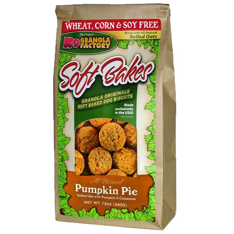 K9 Granola Factory Pumpkin Pie Soft Bakes Dogs Treats 12oz