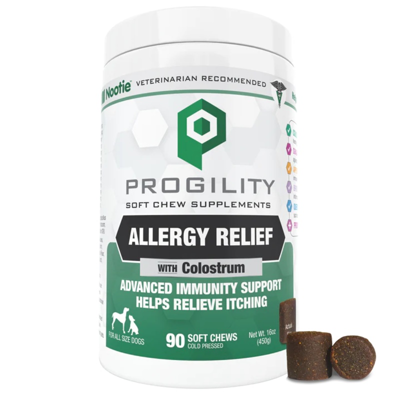 Nootie Progility Allergy Relief Soft Chew  Supplements for Dogs - 90ct