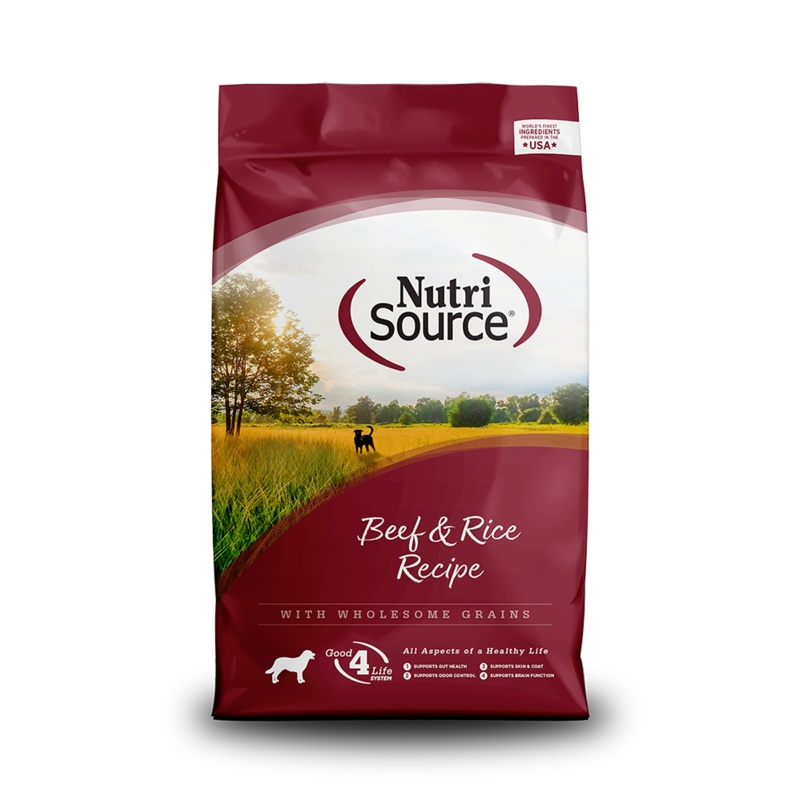 NutriSource Beef & Rice Dry Dog Food 26lb