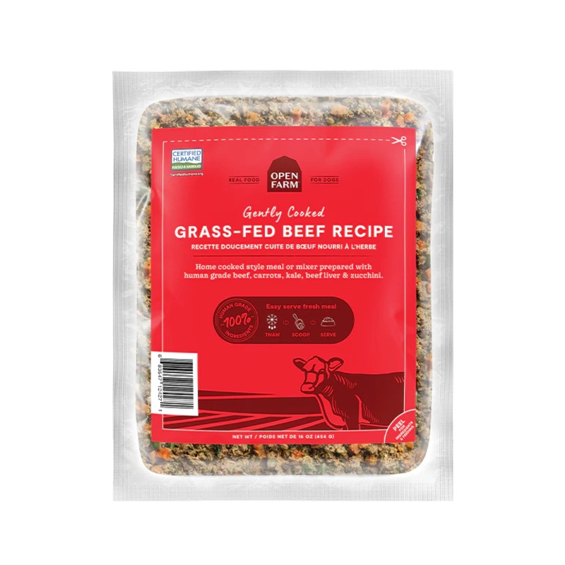 Open Farm Gently Cooked Grass-Fed Beef Dog Food 16oz