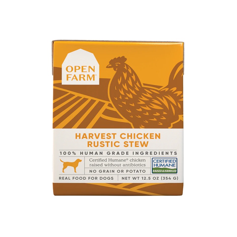 Open Farm Harvest Chicken Rustic Stew Wet Dog Food 12.5oz
