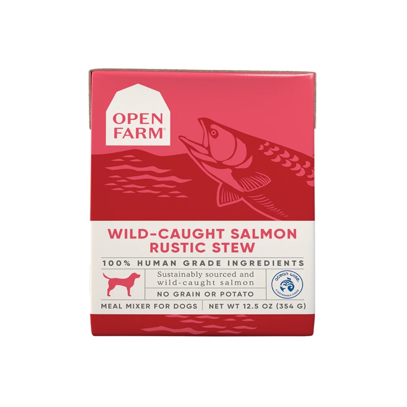 Open Farm Wild-Caught Salmon Rustic Stew Wet Dog Food12.5oz
