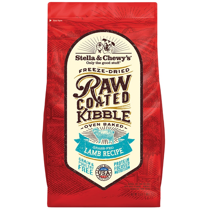 Stella & Chewys Raw Coated Kibble Grass-Fed Lamb Recipe for Dogs 22lb (Special Order)