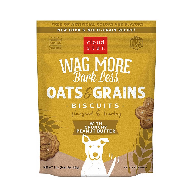 Wag More Bark Less Dog Biscuits : Crunchy Peanut Butter 3lb