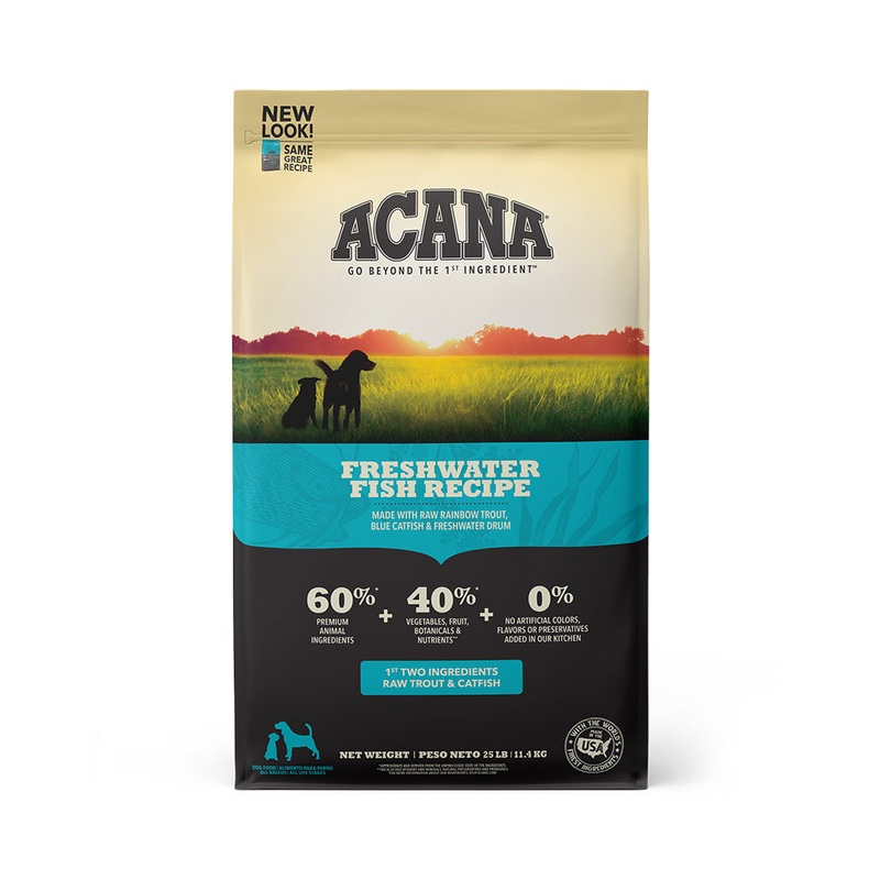 Acana Heritage Freshwater Fish Dry Dog Food 25lb