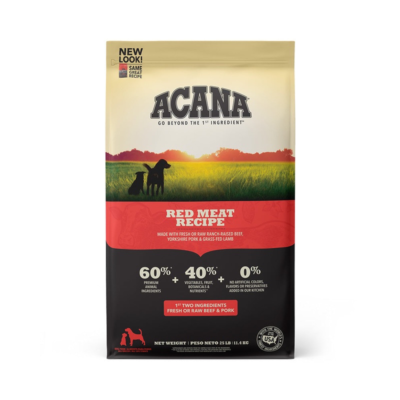 Acana Heritage Red Meat Dry Dog Food 25lb