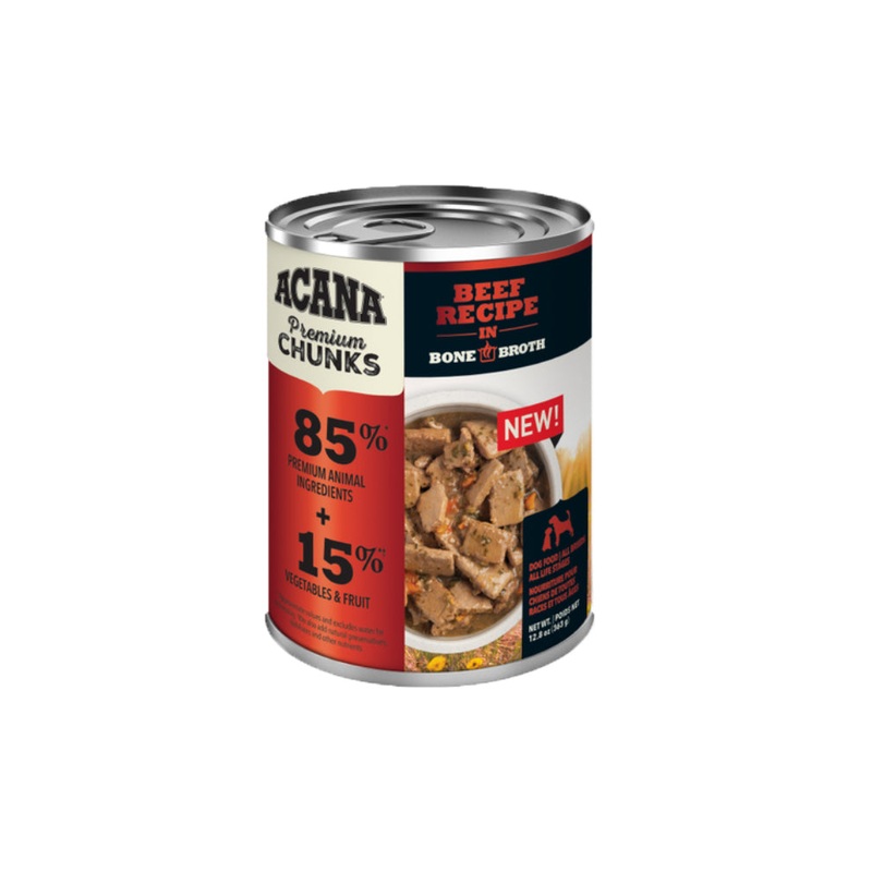 Acana Premium Chunks - Beef Recipe Wet Dog Food 12.8oz