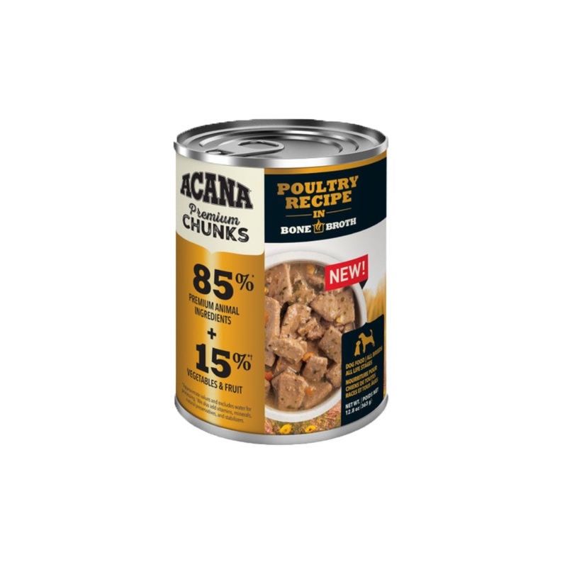 Acana Premium Chunks - Poultry Recipe Wet Dog Food 12.8oz