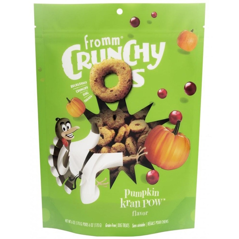 Fromm Crunchy O's Pumpkin Kran Pow Dog Treats 6oz