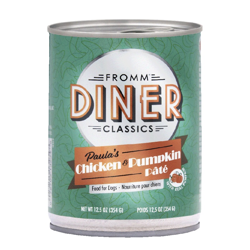 Fromm Diner Classics - Paula's Chicken & Pumpkin Pate Wet Dog Food 12.5oz