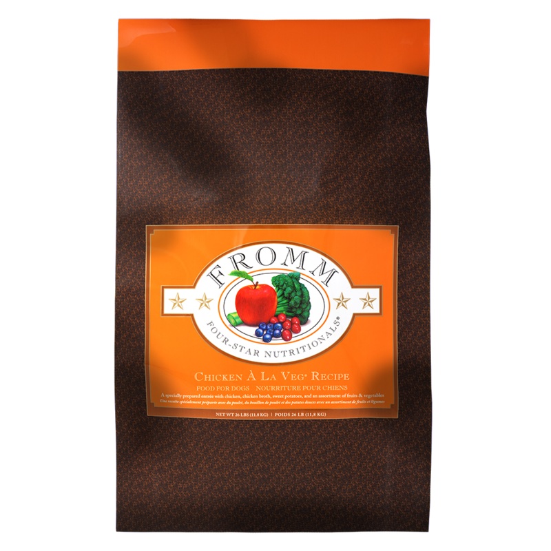 Fromm Four Star Chicken A La Veg Dry Dog Food 26lb