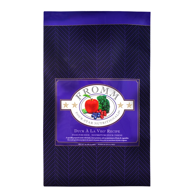 Fromm Four Star Duck  la veg Dry Dog Food 26lb
