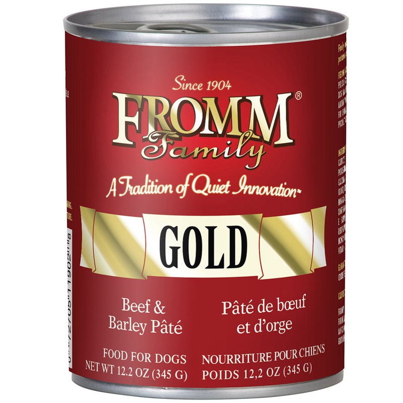 Fromm Gold Beef & Barley Pate Wet Dog Food 12oz
