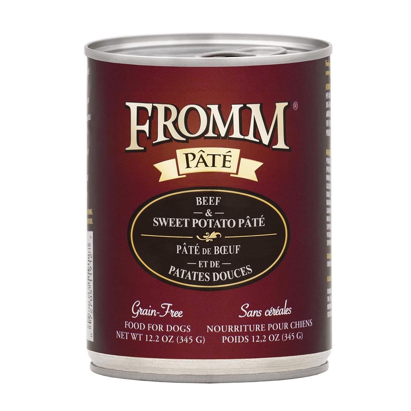 Fromm Gold Beef & Sweet Potato Pate Wet Dog Food 12oz