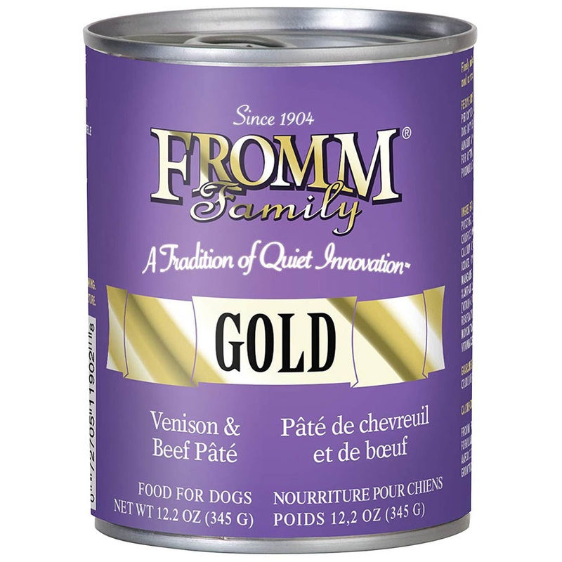 Fromm Gold Venison & Beef Pate Canned Dog Food 12oz