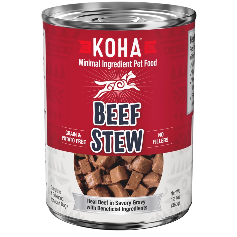 Koha Beef Stew Wet Dog Food 12.7oz