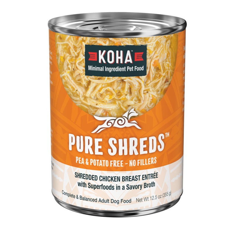 Koha Pure Shreds Chicken Breast Entree for Dogs 12.5oz