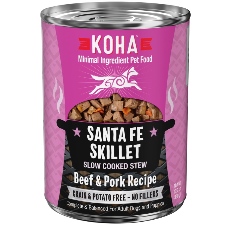 Koha Santa Fe Skillet Slow Cooked Stew Wet Dog Food 12.7oz