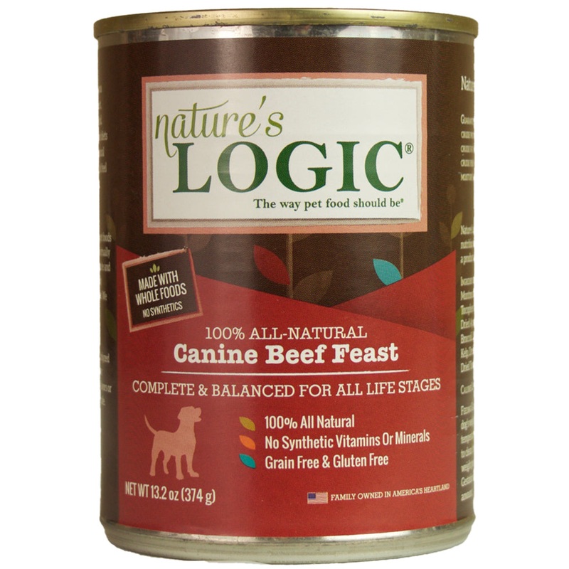Natures Logic Beef Feast Wet Dog Food 13.2 oz