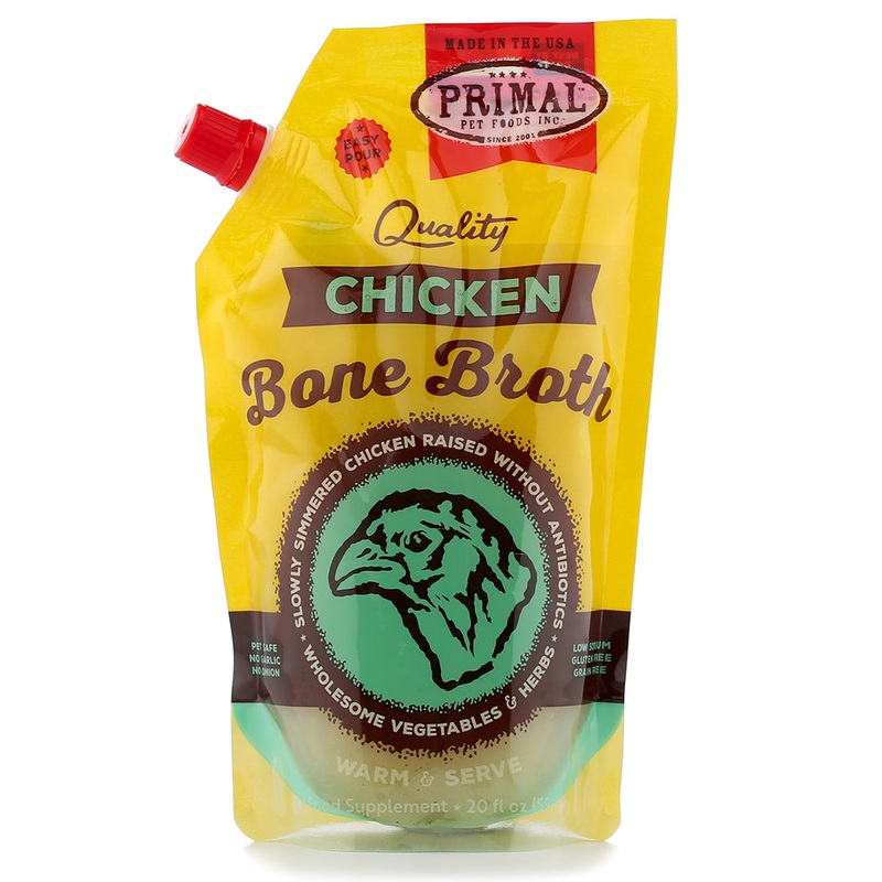 Primal Frozen Chicken Bone Broth for Dogs & Cats 20oz