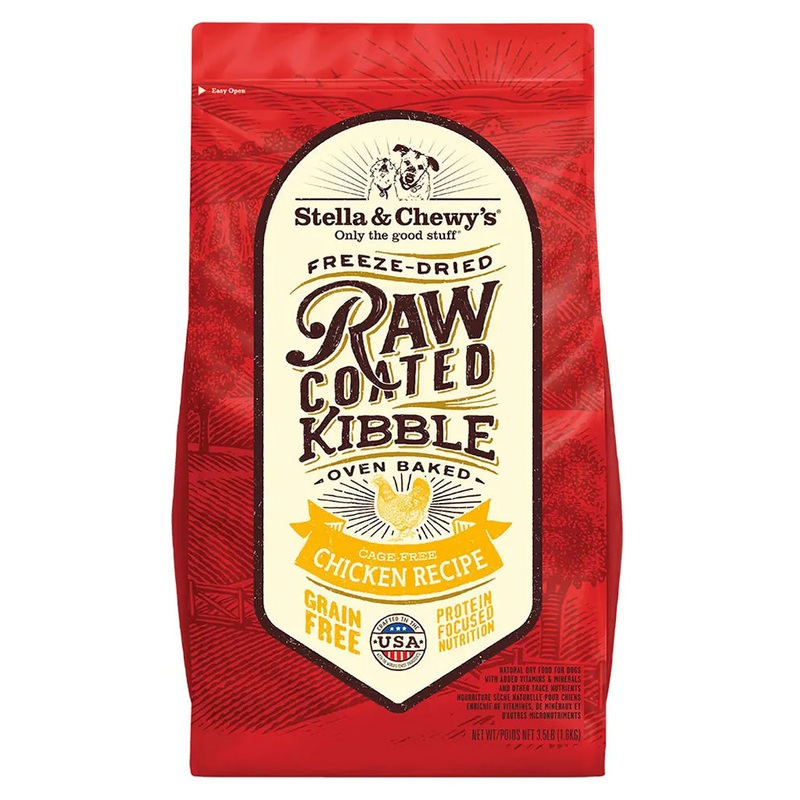 Stella & Chewys Raw Coated Kibble Chicken Dry Dog Food 22lb