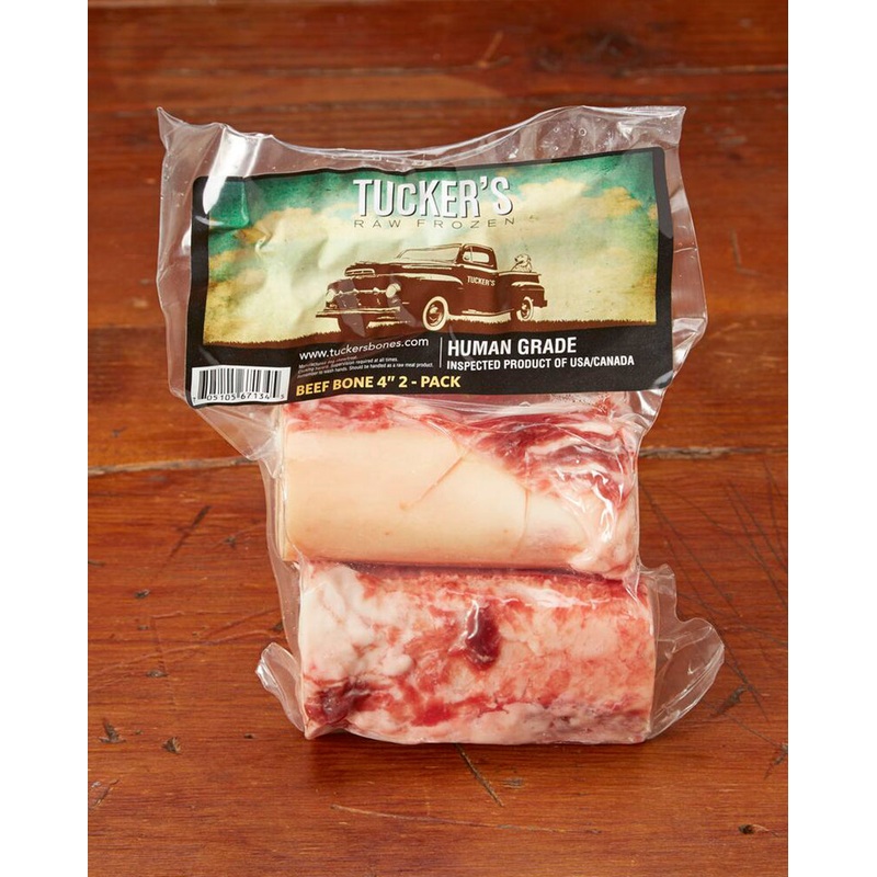 Tucker's Raw Frozen Beef Marrow Bone 4" 2 Pack