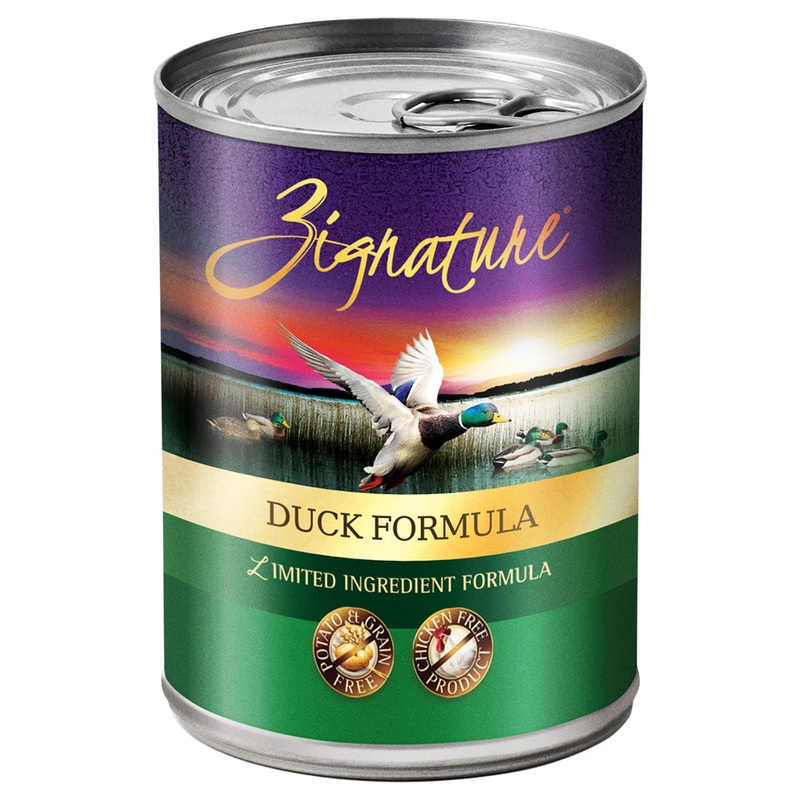 Zignature Duck Wet Dog Food 13oz