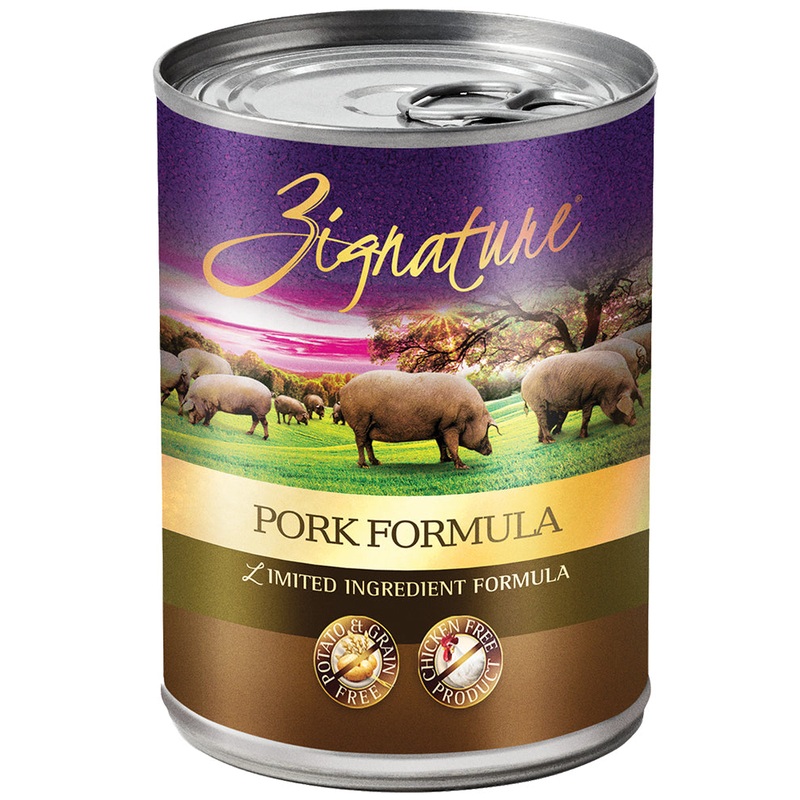 Zignature Pork Wet Dog Food 13oz
