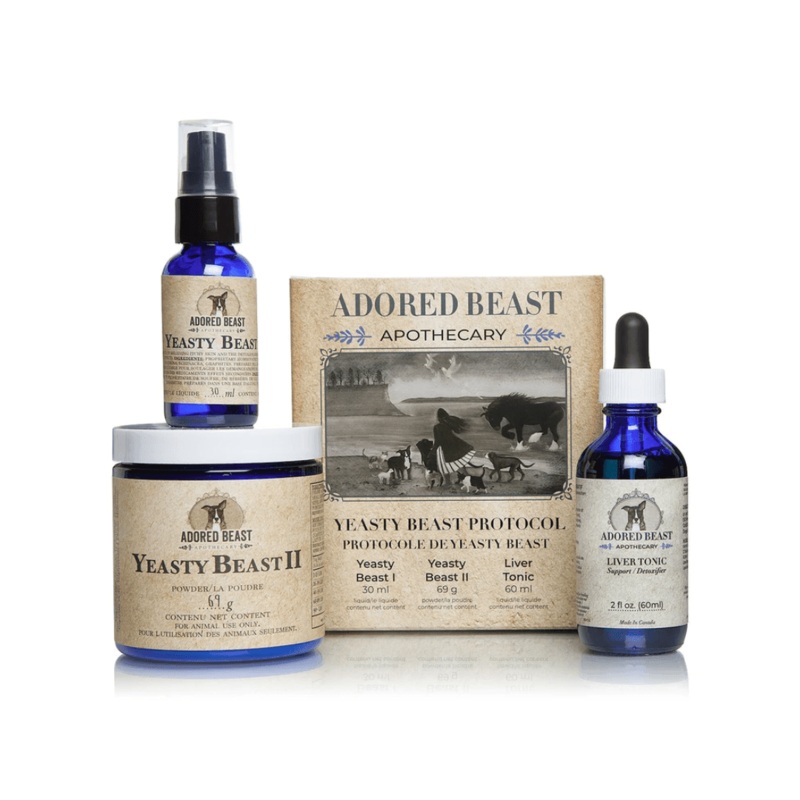 Adored Beast Dog Supplements - Yeasty Beast Protocol Three Product Kit