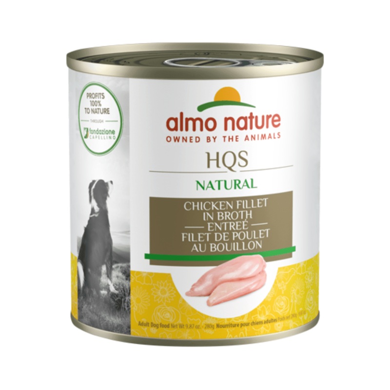 Almo Nature Wet Dog Food - HQS Natural Chicken Fillet Canned