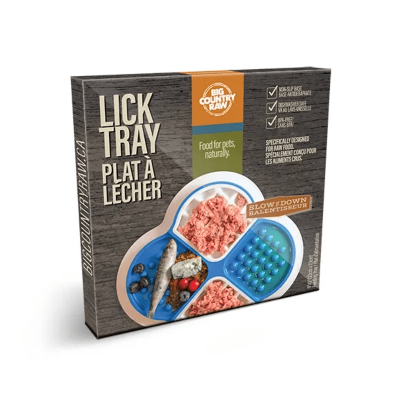 Big Country Raw Lick Tray  Blue & White