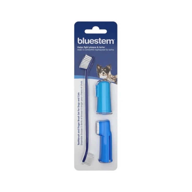 Bluestem Dog & Cat Oral Care - Toothbrush and Finger Brush Set