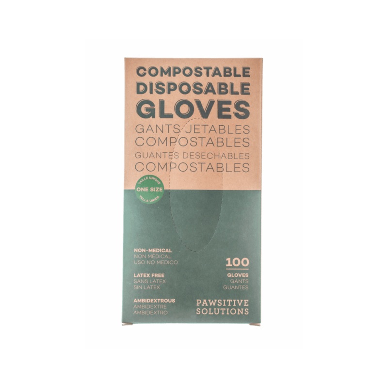 Pawsitive Solutions Pet Waste Bags - Compostable Disposable Gloves