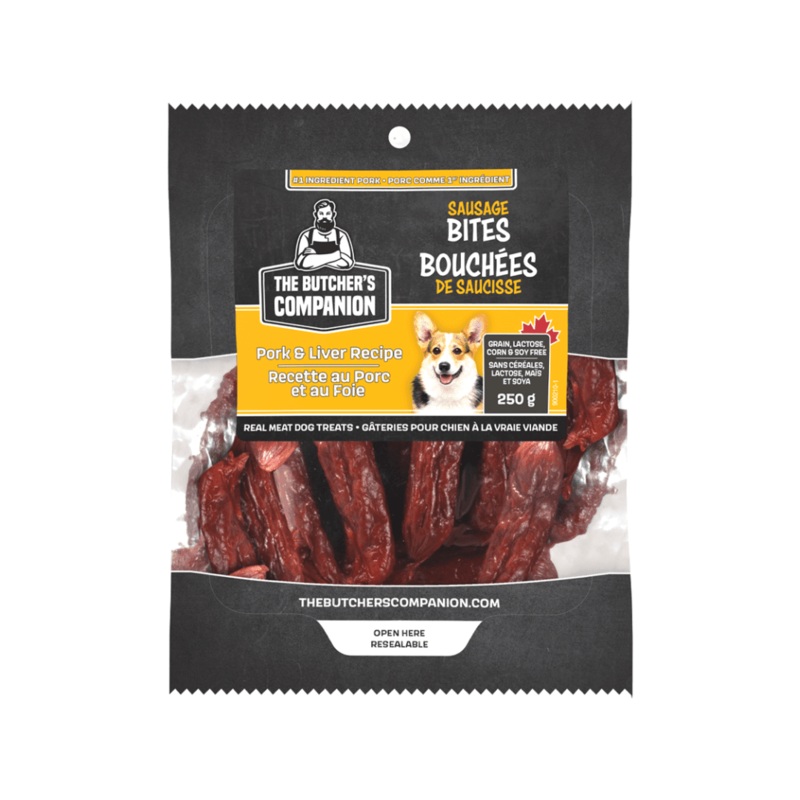 The Butcher's Companion Dog Treats - Bites Pork & Liver Recipe