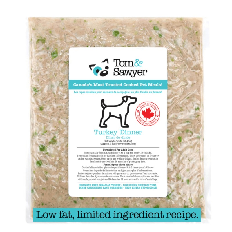 Tom & Sawyer Dog Food - Turkey Dinner