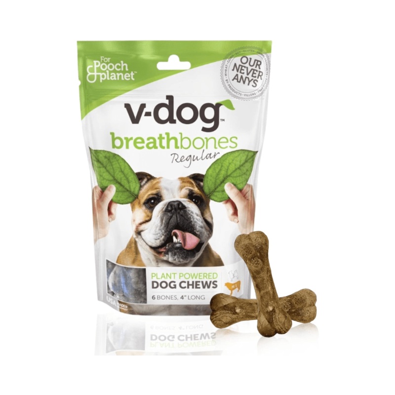 V-Planet Dry Dog Treats - Vegan Breathbones Dental Treats