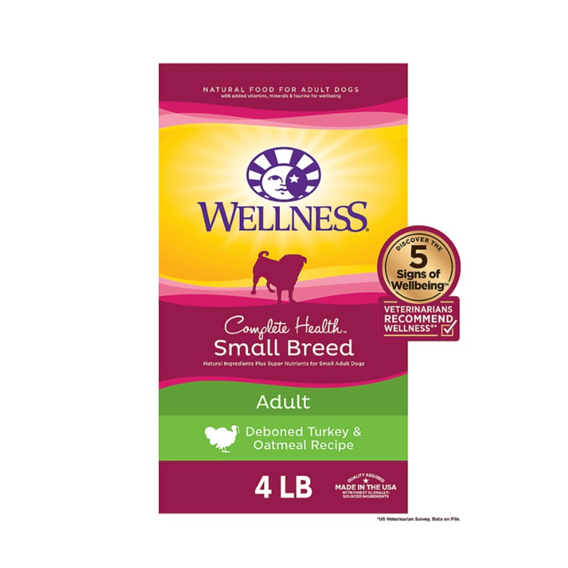 Wellness Dry Dog Food - Small Breed Puppy Turkey, Oats, & Salmon