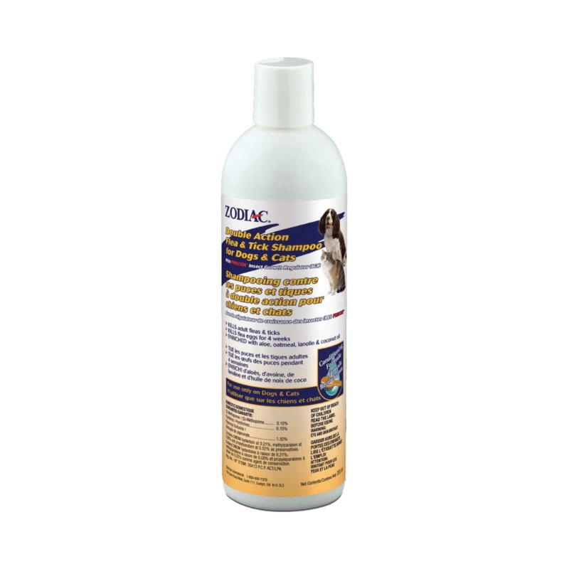 Zodiac Dog & Cat Flea & Tick Control - Double Action Flea & Tick Shampoo With Precor Insect Growth Regulator