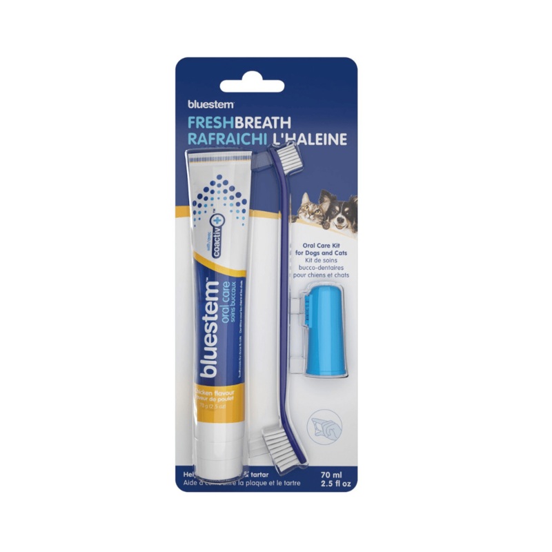 Bluestem Dog & Cat Oral Care - Oral Care Kit Chicken Flavor