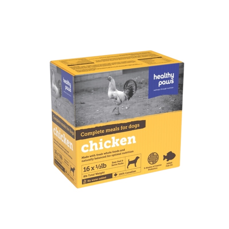 Healthy Paws Frozen Dog Food - Chicken  Canine Complete