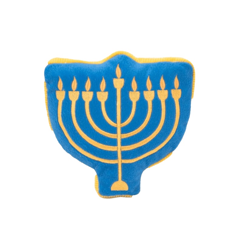 Zippy Paws Dog Toys - Hanukkah Squeakie Pattiez  Menorah